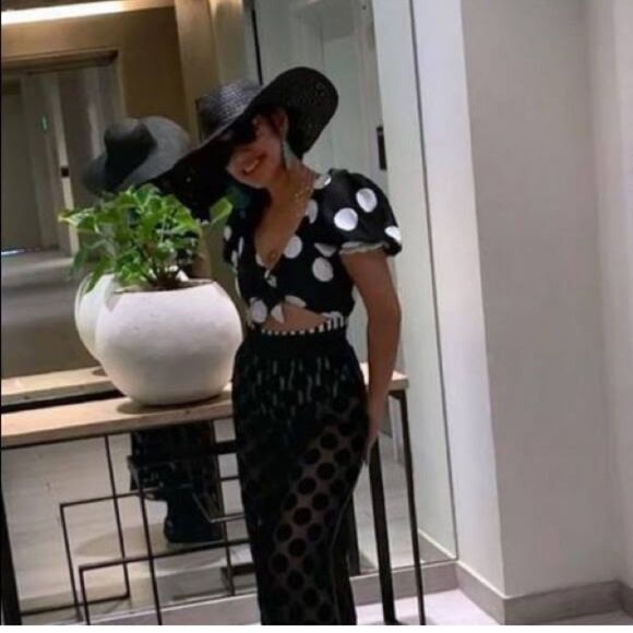 Tabitha Brown x Target Striped/Dot Puff Sleeve Tie-Front One Piece Swimsuit - Picture 5 of 8